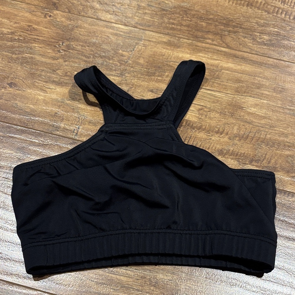 Balera Black Kids Tank Top dance bra